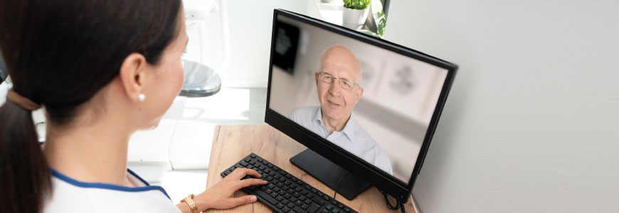 A telemedicine appointment