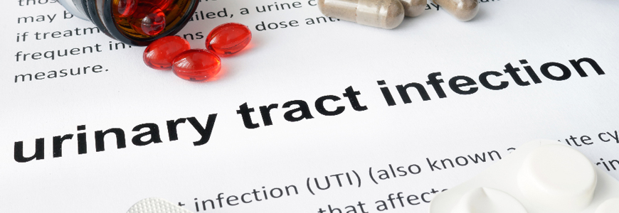 Close up of medication for urinary tract infection