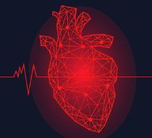 Line art of heart