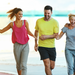 Afternoon jogging with family and friends