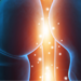 Burning lungs,smoking causes cancer. 3d illustration