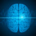 3d illustration of brain with waves running through it
